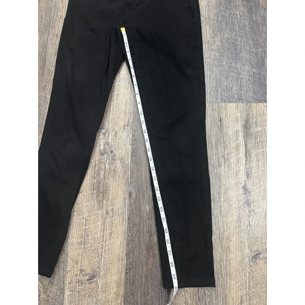 1822 Denim Womens Black Skinny‎ Jeans Stretch Mid Rise Size 4 Solid Casual Sleek - Picture 5 of 6